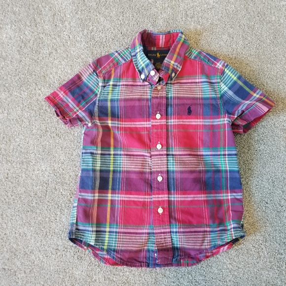 Ralph Lauren Plaid Shirt~4T - Picture 2 of 6